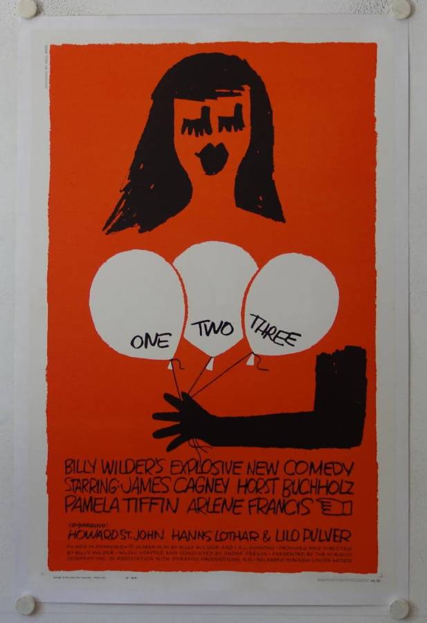 Eins zwei drei originales US Onesheet Filmplakat
